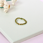 Elastic Beaded Ring - Glass Beads 3mm - Little Moi Co