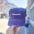 Embroidered Vintage Baseball Cap – Overthinker – Purple - Little Moi Co