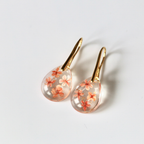 Fenra Dried Flower Earrings – Botanical Resin Drop Earrings – Astible