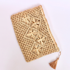 Crocheted Raffia Clutch/Pouch -  JANA – Bagatelle