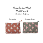 Hearts - Quilted Flat Pouch – Bonheur du Jour