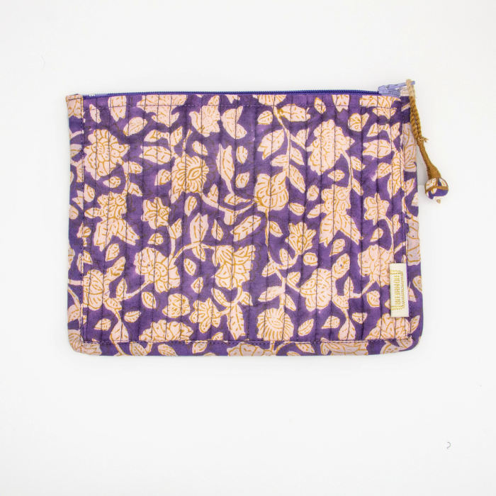 Jaya - Quilted Flat Pouch – Bonheur du Jour
