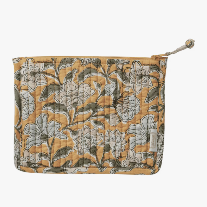 Sakura- Quilted Flat Pouch – Bonheur du Jour