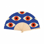 Folding Hand Fan 23cm  –All Seeing Eyes – Fantastico Fans
