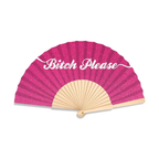 Folding Hand Fan 23cm  – Bitch Please Glitter  – Fantastico Fans