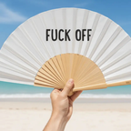 Folding Hand Fan 23cm – Fuck Off – Fantastico Fans