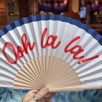 Folding Hand Fan 23cm  – Ooh la la – Fantastico Fans