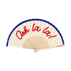 Folding Hand Fan 23cm  – Ooh la la – Fantastico Fans