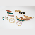 Paola Geometric Hair Barrette - Gypso – 24k Gold Plated - Gypso