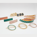Capucine Geometric Hair Barrette - Gypso – 24k Gold Plated - Gypso