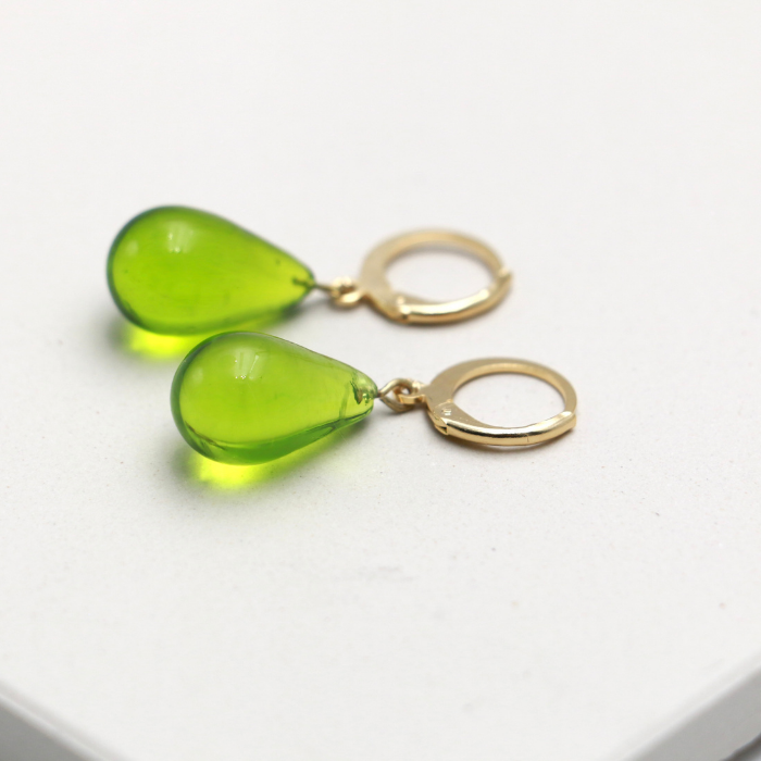 Glass Drop-Pendant Earrings – Diatomée