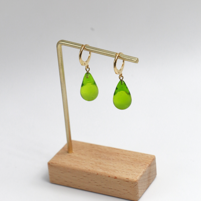 Glass Drop-Pendant Earrings – Diatomée