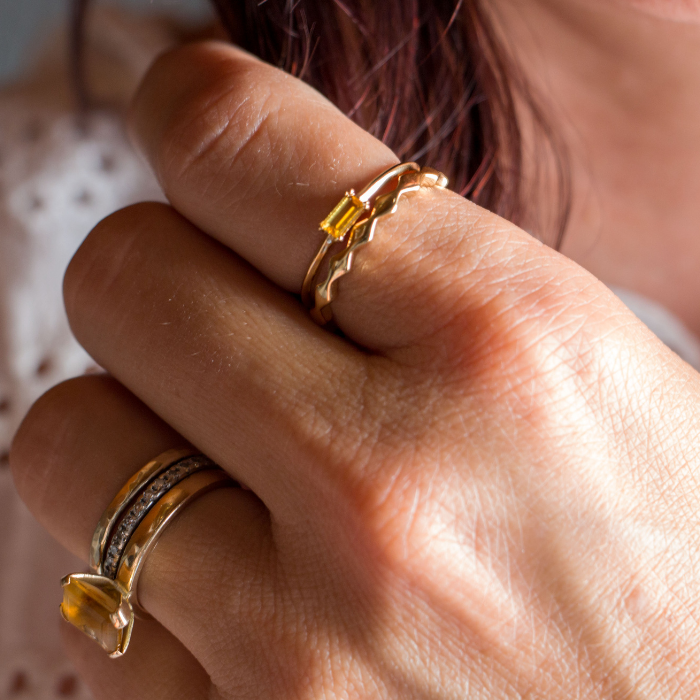 Manon Orange Adjustable Ring –  Waekura