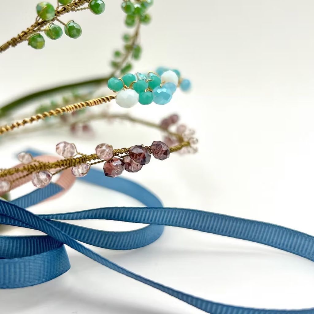 Helen Spur Hair Wreath - Blue/Purple - Nebo v Kvitah