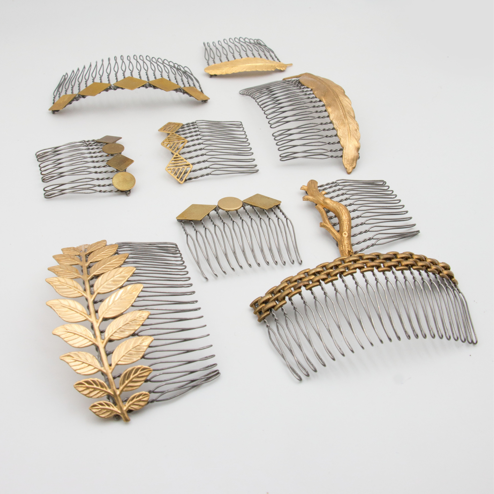 Large Well Woven Hair Comb – Brass Hair Accessories - Cinder & Sage