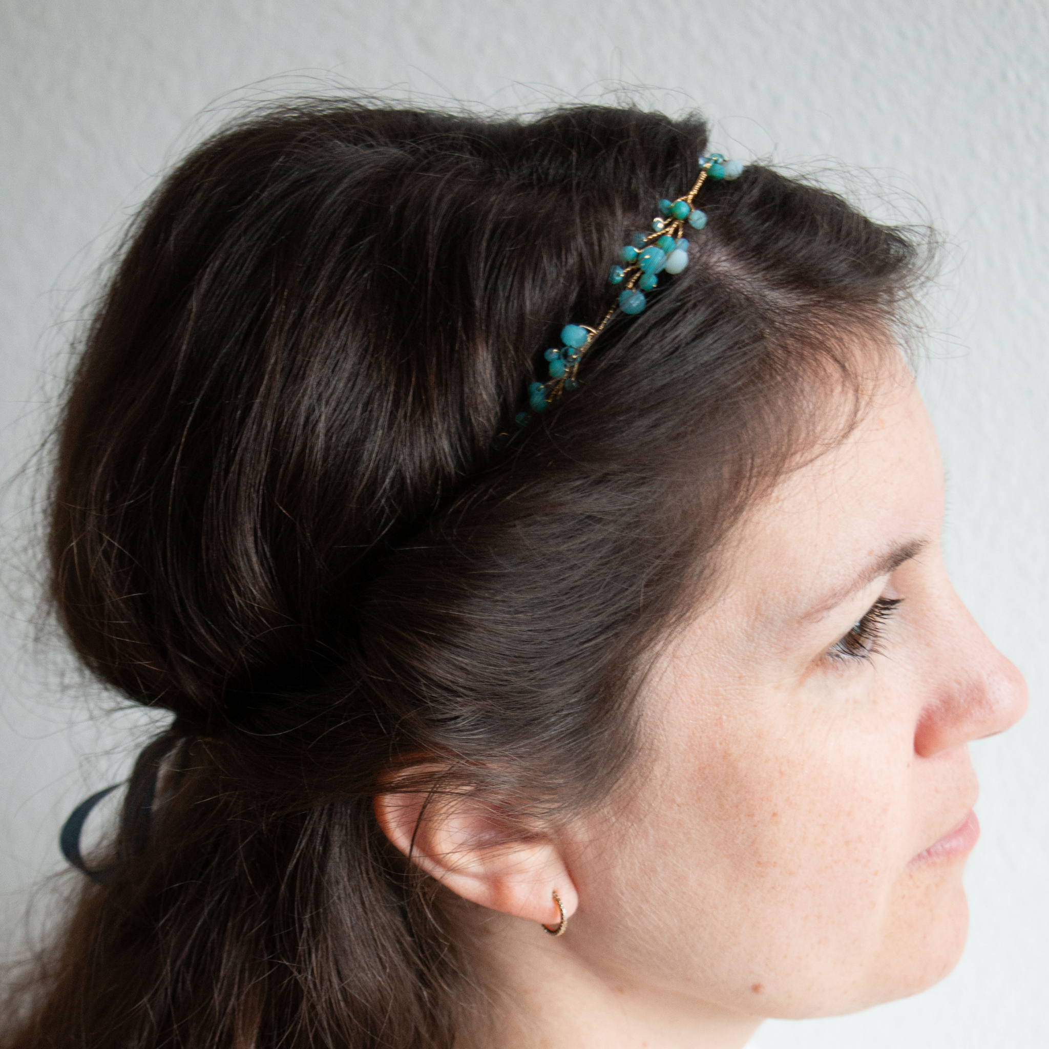 Helen Spur Hair Wreath - Blue/Purple - Nebo v Kvitah