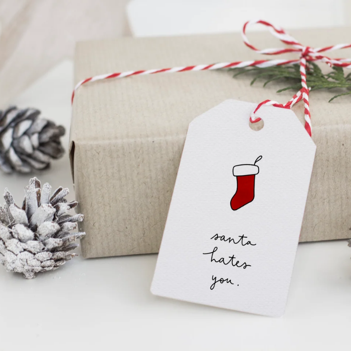 Funny Christmas Gift Tags – Pack of 5 – Greta Jane Paper Co