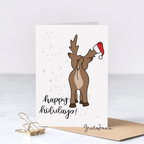 Happy Holidays Butthole – Rude Holiday Card – Greta Jane Paper Co