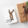 Happy Holidays Butthole – Rude Holiday Card – Greta Jane Paper Co
