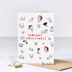 Season's Greetings – Funny Rude Christmas Card – Greta Jane Paper Co