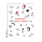 Season's Greetings – Funny Rude Christmas Card – Greta Jane Paper Co