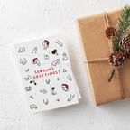 Season's Greetings – Funny Rude Christmas Card – Greta Jane Paper Co