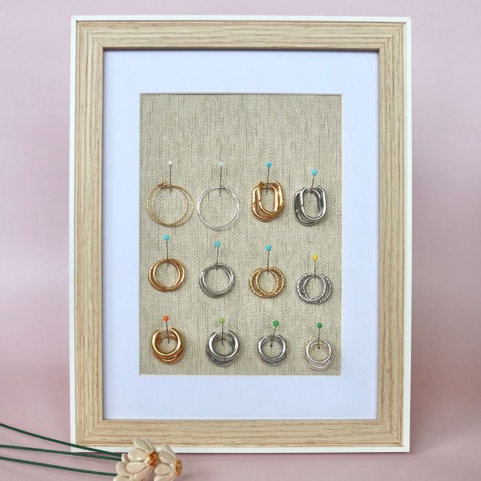 Hoop Bar Earrings – Stainless Steel Everyday Hoops