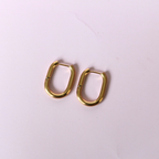 Hoop Bar Earrings – Stainless Steel Everyday Hoops