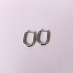 Hoop Bar Earrings – Stainless Steel Everyday Hoops