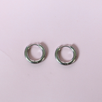 Hoop Bar Earrings – Stainless Steel Everyday Hoops