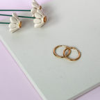 Hoop Bar Earrings – Stainless Steel Everyday Hoops