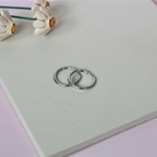 Hoop Bar Earrings – Stainless Steel Everyday Hoops