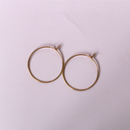 Hoop Bar Earrings – Stainless Steel Everyday Hoops