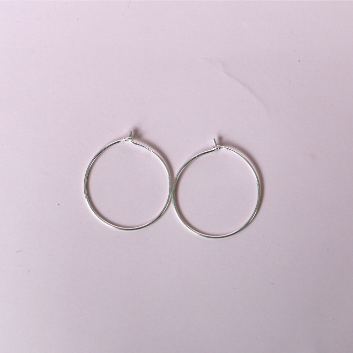 Hoop Bar Earrings – Stainless Steel Everyday Hoops