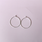 Hoop Bar Earrings – Stainless Steel Everyday Hoops