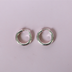 Hoop Bar Earrings – Stainless Steel Everyday Hoops