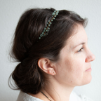 Kira Vines Hair Wreath -  Peach/Lavender/Green - Nebo v Kvitah