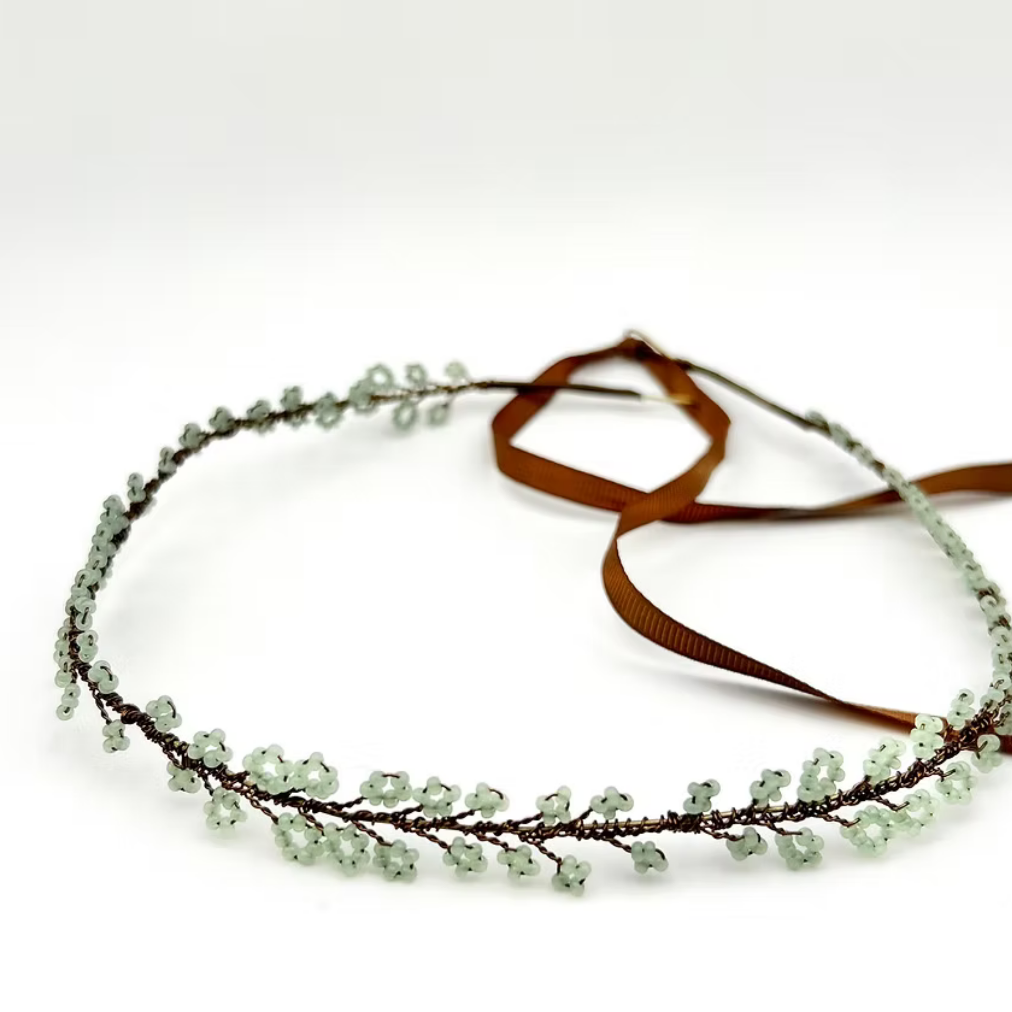 Kira Vines Hair Wreath -  Peach/Lavender/Green - Nebo v Kvitah