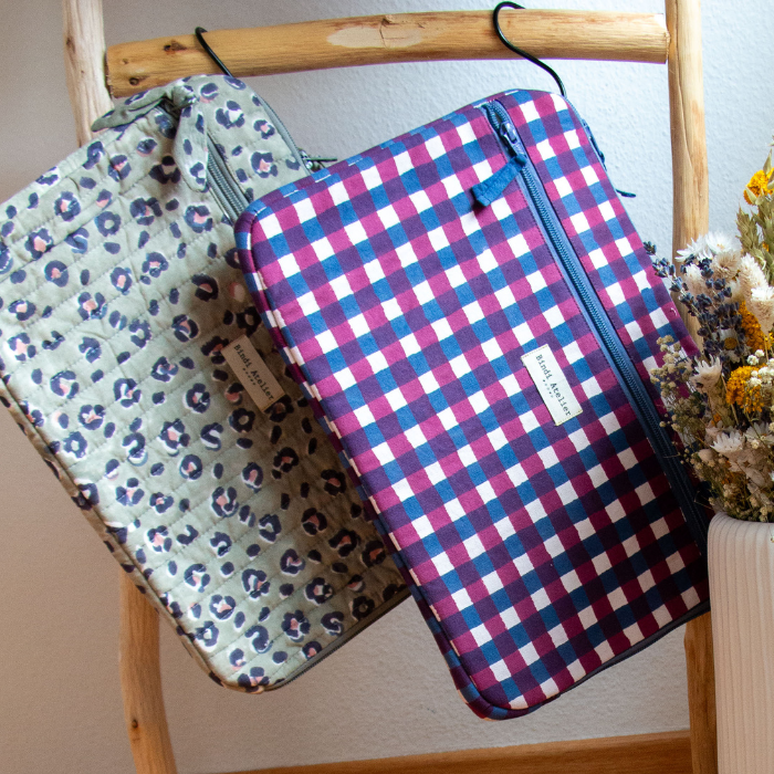 Cotton Laptop Sleeve 13" – Bengal Tilleul – Bindi Atelier