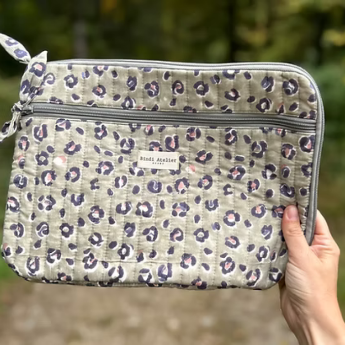 Cotton Laptop Sleeve 13" – Bengal Tilleul – Bindi Atelier
