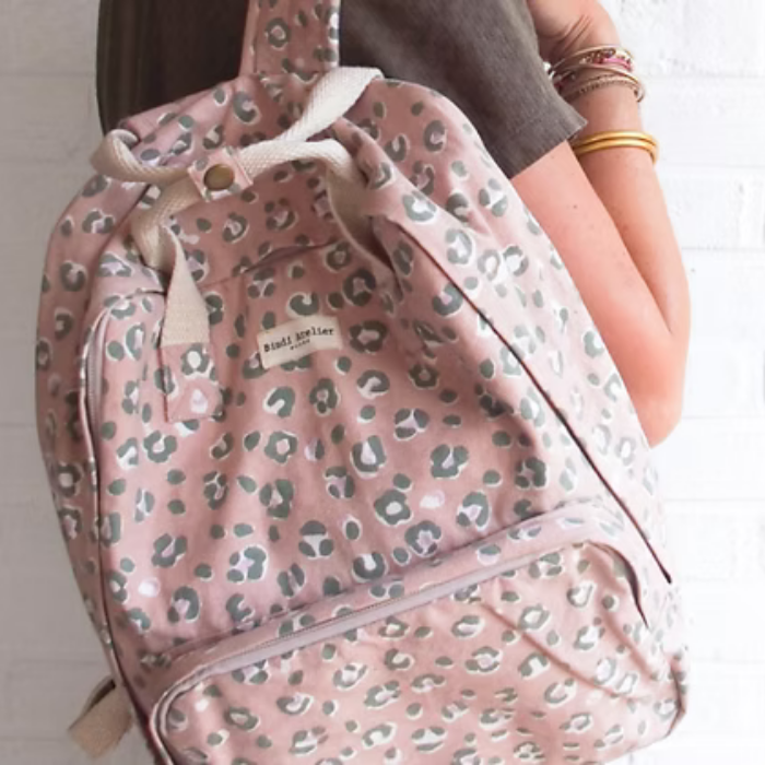 Cotton Laptop Backpack – Bengal Nougat – Bindi Atelier