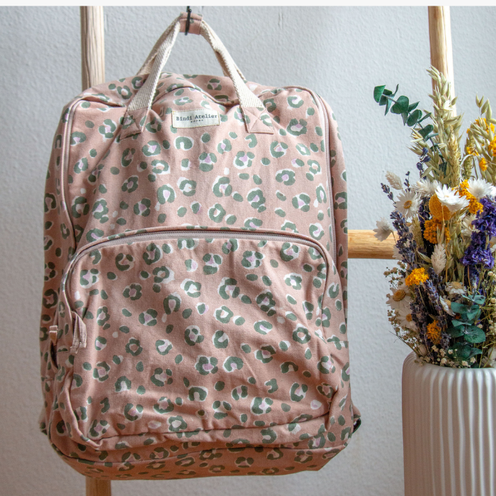 Cotton Laptop Backpack – Bengal Nougat – Bindi Atelier