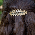 Large Leaf Hair Comb – Brass Hair Accessories - Cinder & Sage