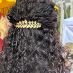 Large Leaf Hair Comb – Brass Hair Accessories - Cinder & Sage
