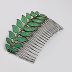 Large Leaf Hair Comb – Brass Hair Accessories - Cinder & Sage