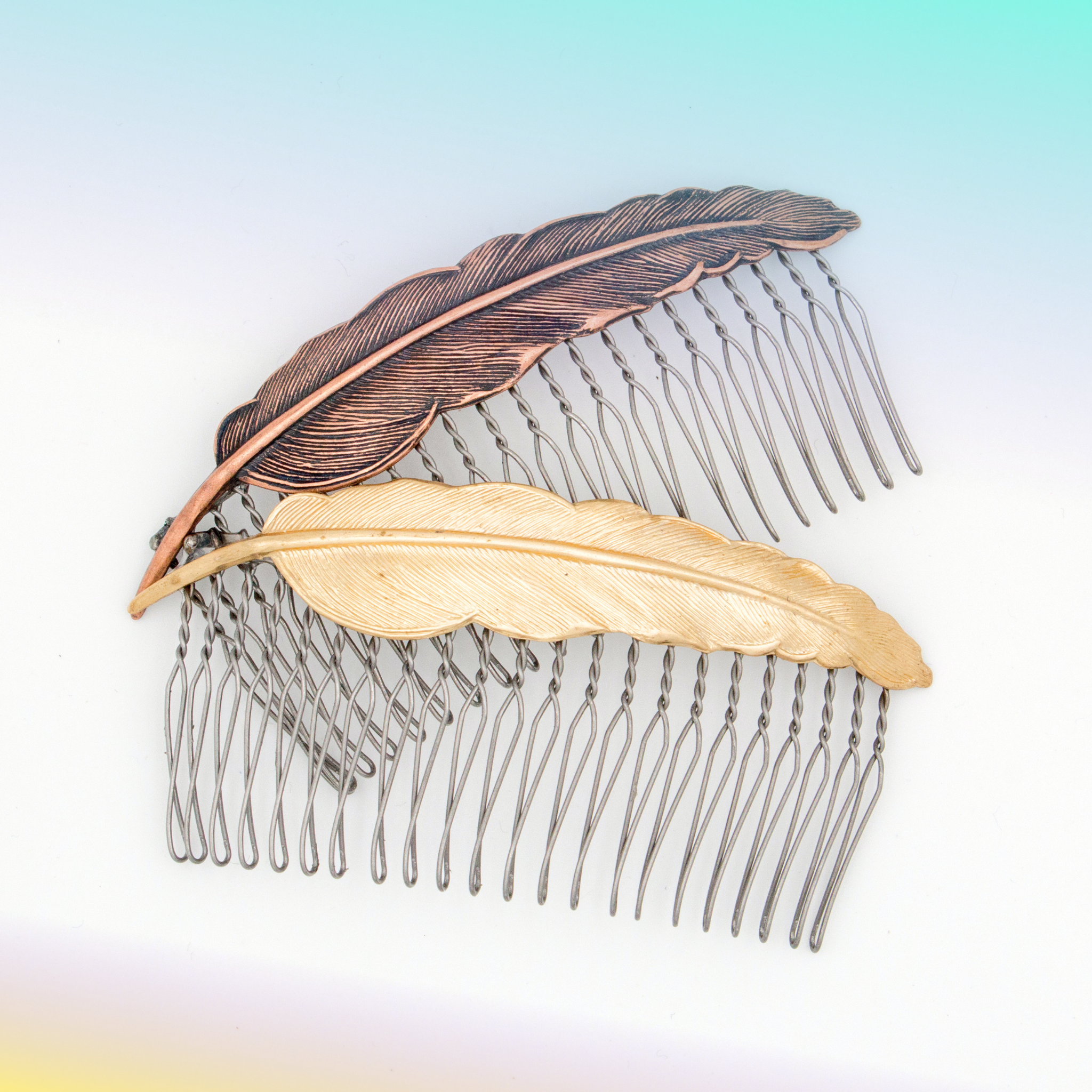 Large Quil Hair Comb – Brass Hair Accessories - Cinder & Sage