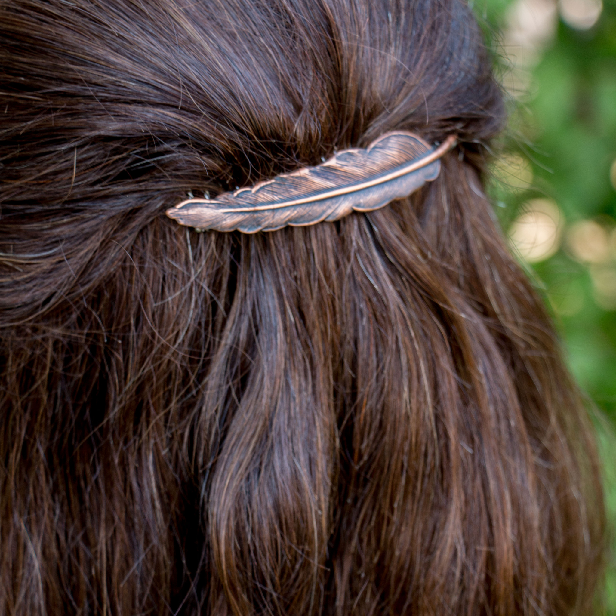 Large Quil Hair Comb – Brass Hair Accessories - Cinder & Sage