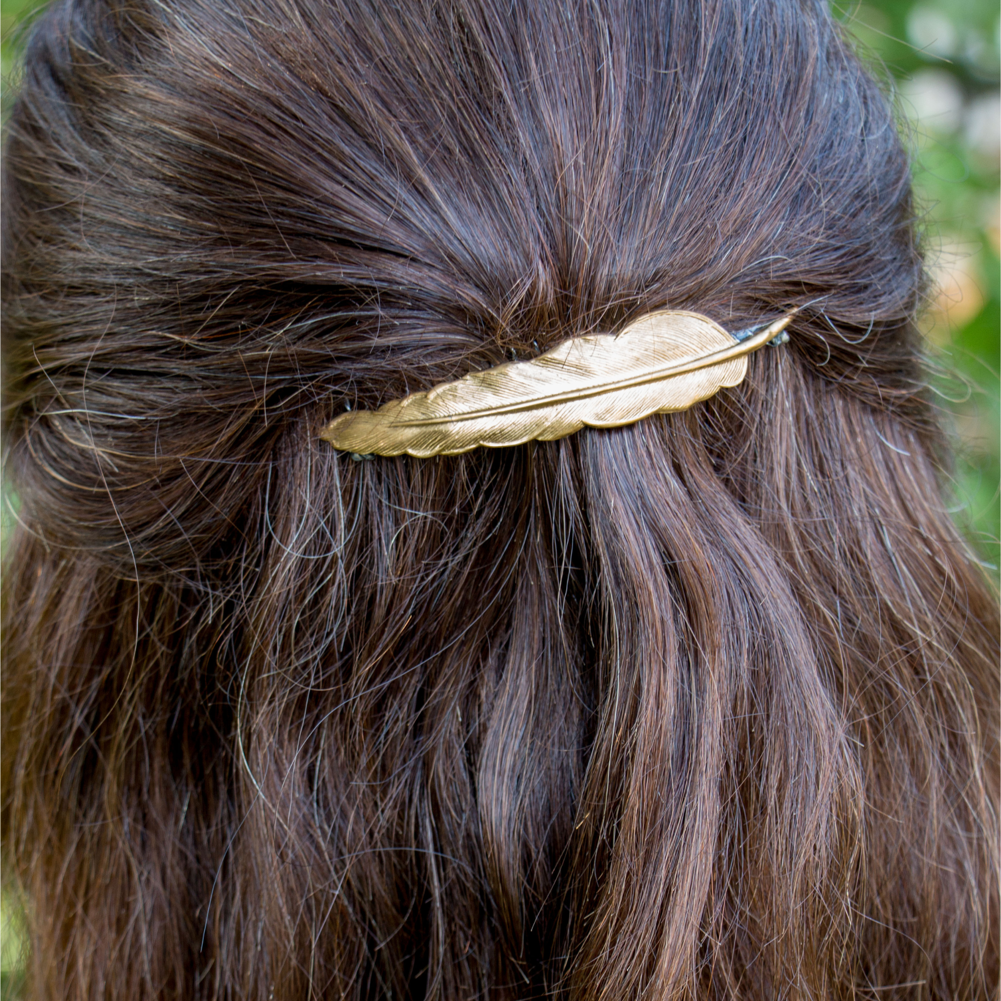 Large Quil Hair Comb – Brass Hair Accessories - Cinder & Sage