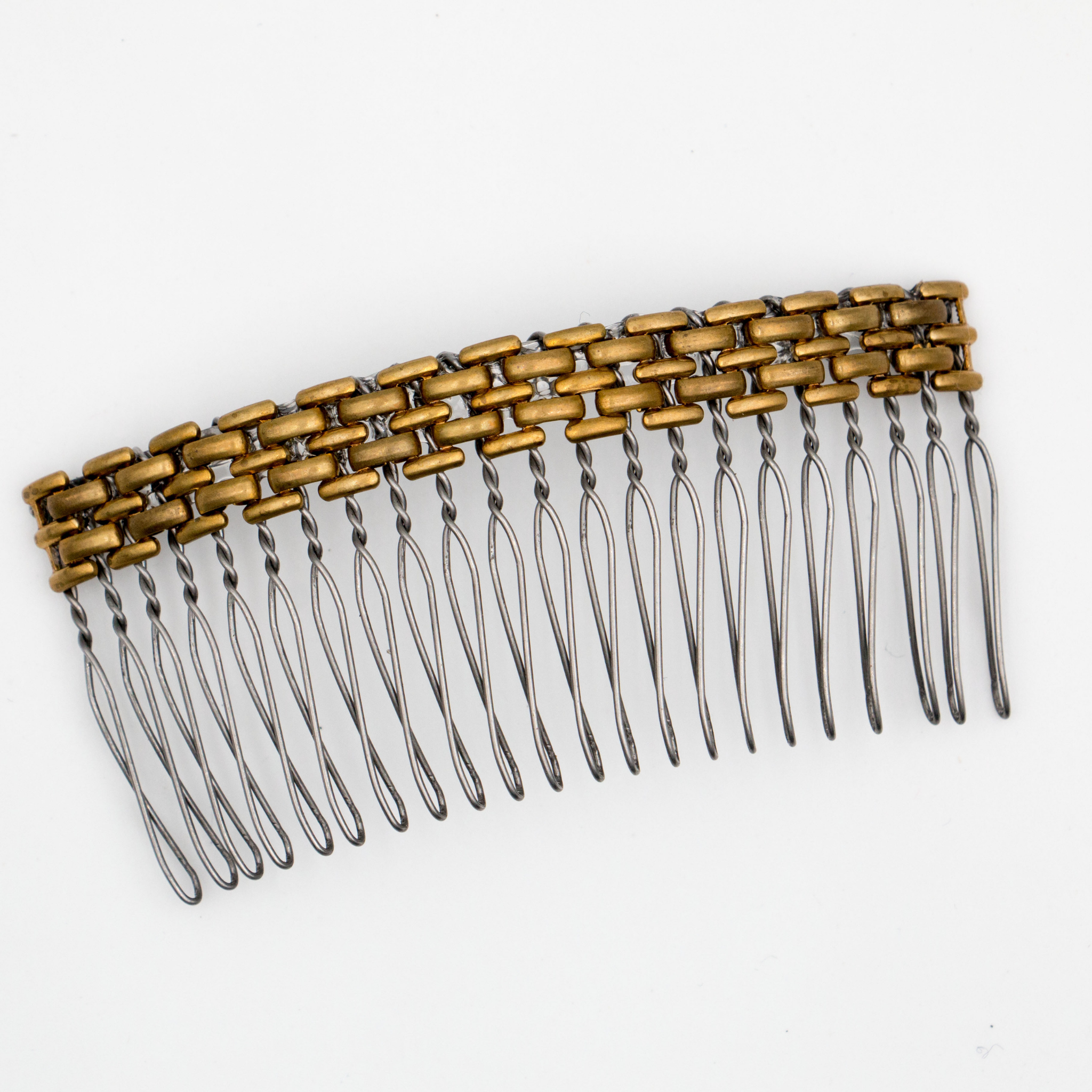 Large Well Woven Hair Comb – Brass Hair Accessories - Cinder & Sage