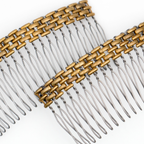 Large Well Woven Hair Comb – Brass Hair Accessories - Cinder & Sage